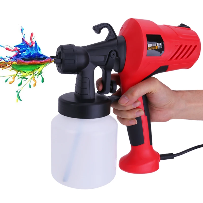 400W Electric Paint Spray Gun Household Sprayer Painting Compressor Flow Control Airbrush EU Plug Easy Spraying Power Tools