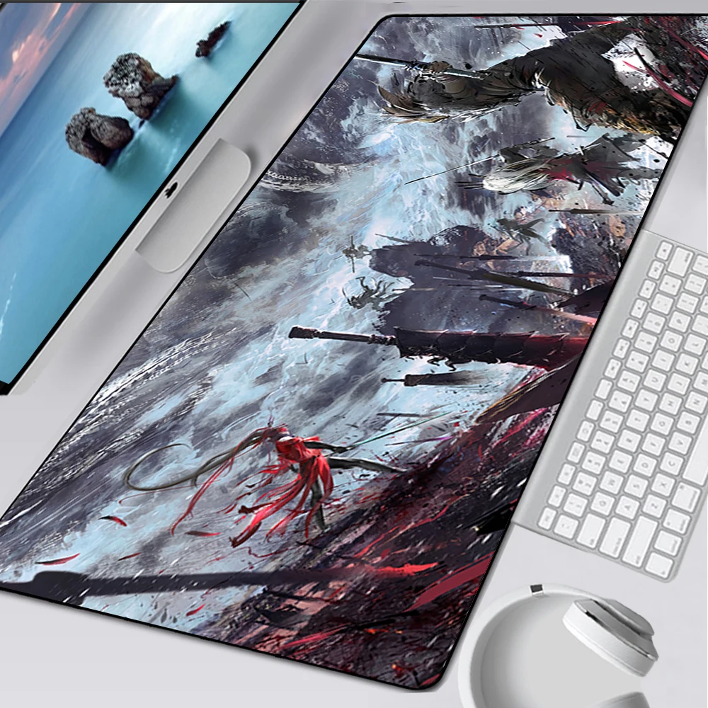 Large Gaming Mouse Pad Computer Mousepad PC Gamer Mouse Mat Laptop Mausepad Naraka Bladepoint Mouse Carpet Keyboard Mat Desk Pad