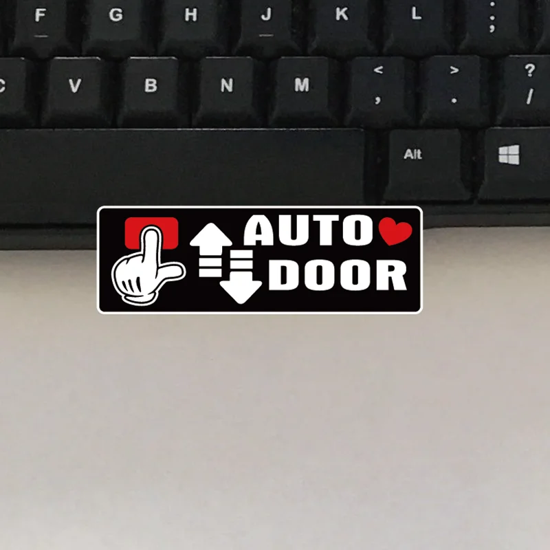 2Pcs Auto Door Mark  Car Stickers Funny Window Vinyl Decals for Automobile Self Adhesive 8cmx2.6cm