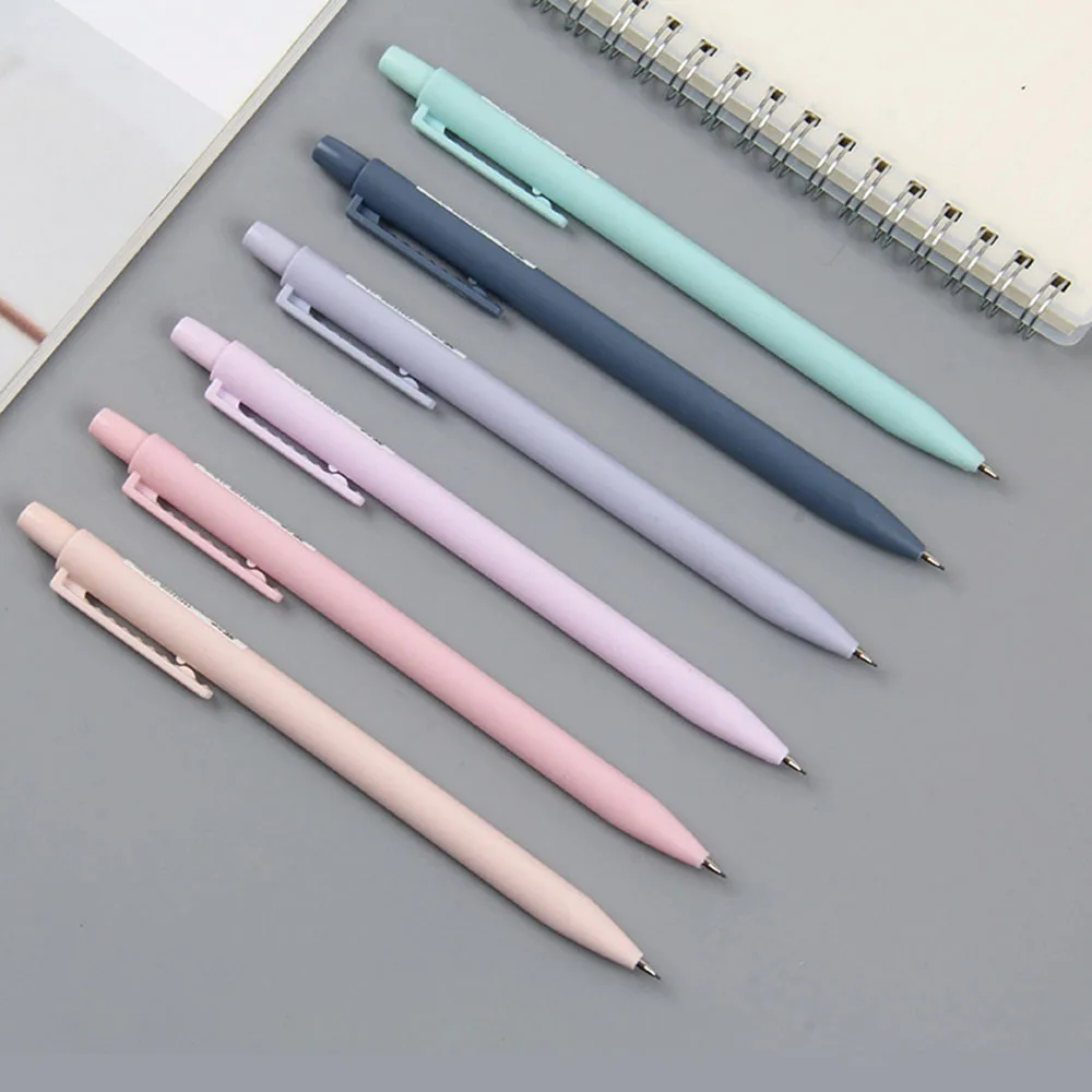 6 teile/los Morandi Farbe Druckbleistift für Schüler Reine Farbe 0,5mm/0,7mm – Detail 9