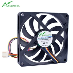 ANCHAOPU 9015 9cm 92mm fan 92x92x15mm DC12V 0.30A Dual ball bearing 4pin cooler cooling fan for chassis CPU