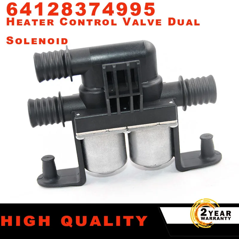 

64128374995 64 12 8 374 995 Heater Control Valve Dual Solenoid Fits For BMW E39 530 540 E53 X5 525i 528i 530i 540i