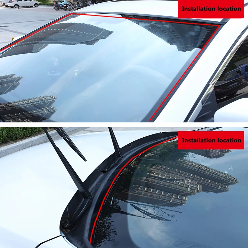 2/8m Car Roof Rubber Strip Sunroof Windshield Seal Waterproof Soundproof Car Roof Protector Seal For Auto Accessories Universal