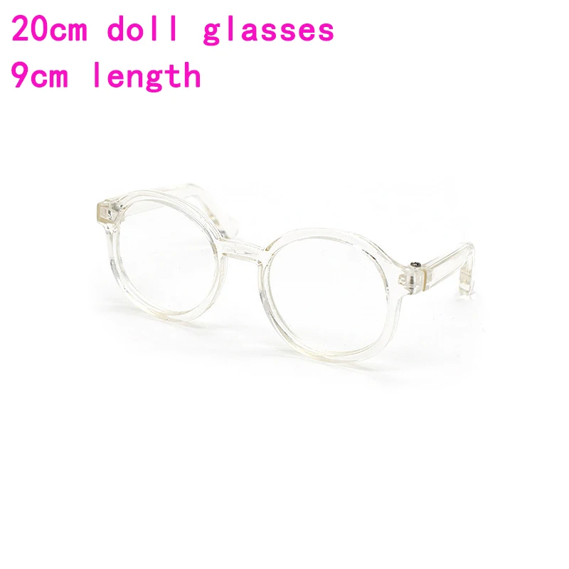 Gafas para muñecas Bjd de alta calidad, lentes transparentes con montura redonda, accesorios de ropa para muñecas EXO, 20CM, 9cm