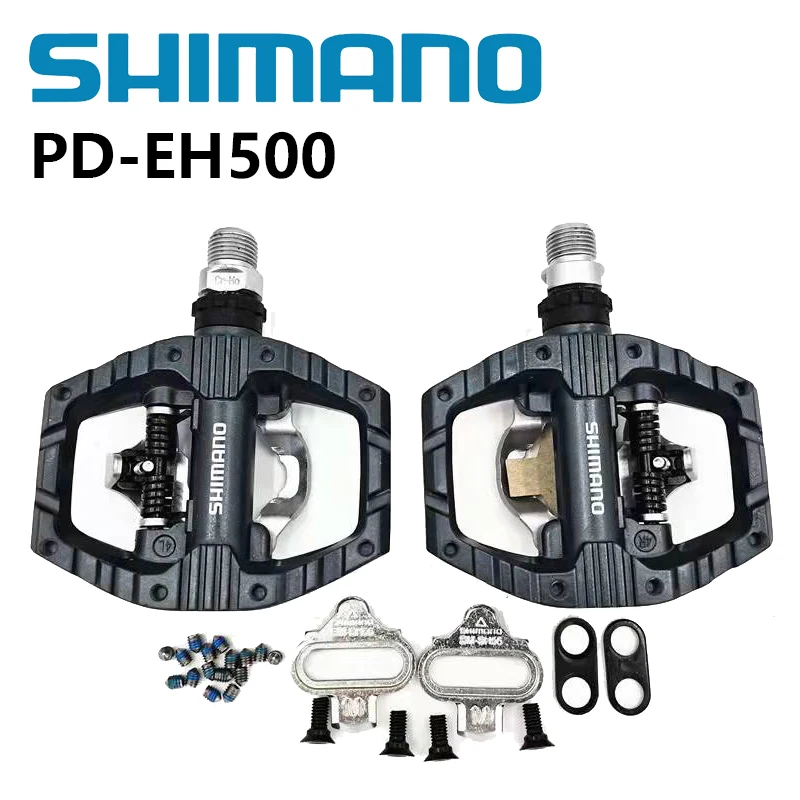 

SHIMANO PD-EH500 Bicycle Pedal Light Action SPD Pedals With Cleat SM-SH56 Original Shimano Bicycle Accessories