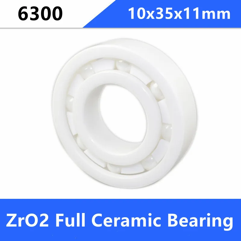 

4/10pcs 6300 full Ceramic ball bearing 10x35x11mm Zirconia ZrO2 ceramic bearings 10*35*11mm