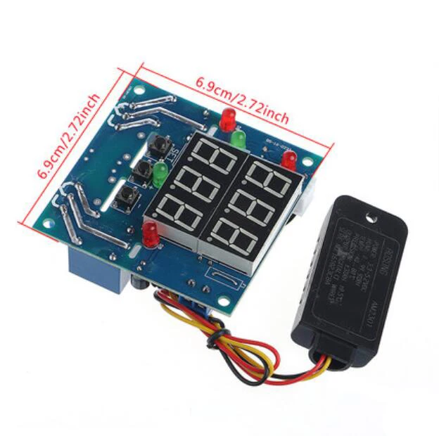 

12V Intelligent Temperature Humidity Controller Relay Thermostat AC/DC Adjustable Control Thermometer Hygrometer AM2301 Sensor