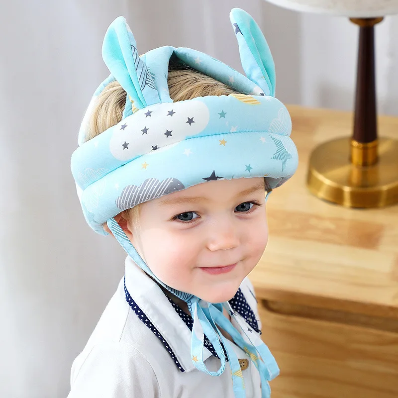 Head Protection Cap Adjustable Headguard for Toddlers Infant Baby Head Protector Hat Breathable Safety Helmet Anti-shock