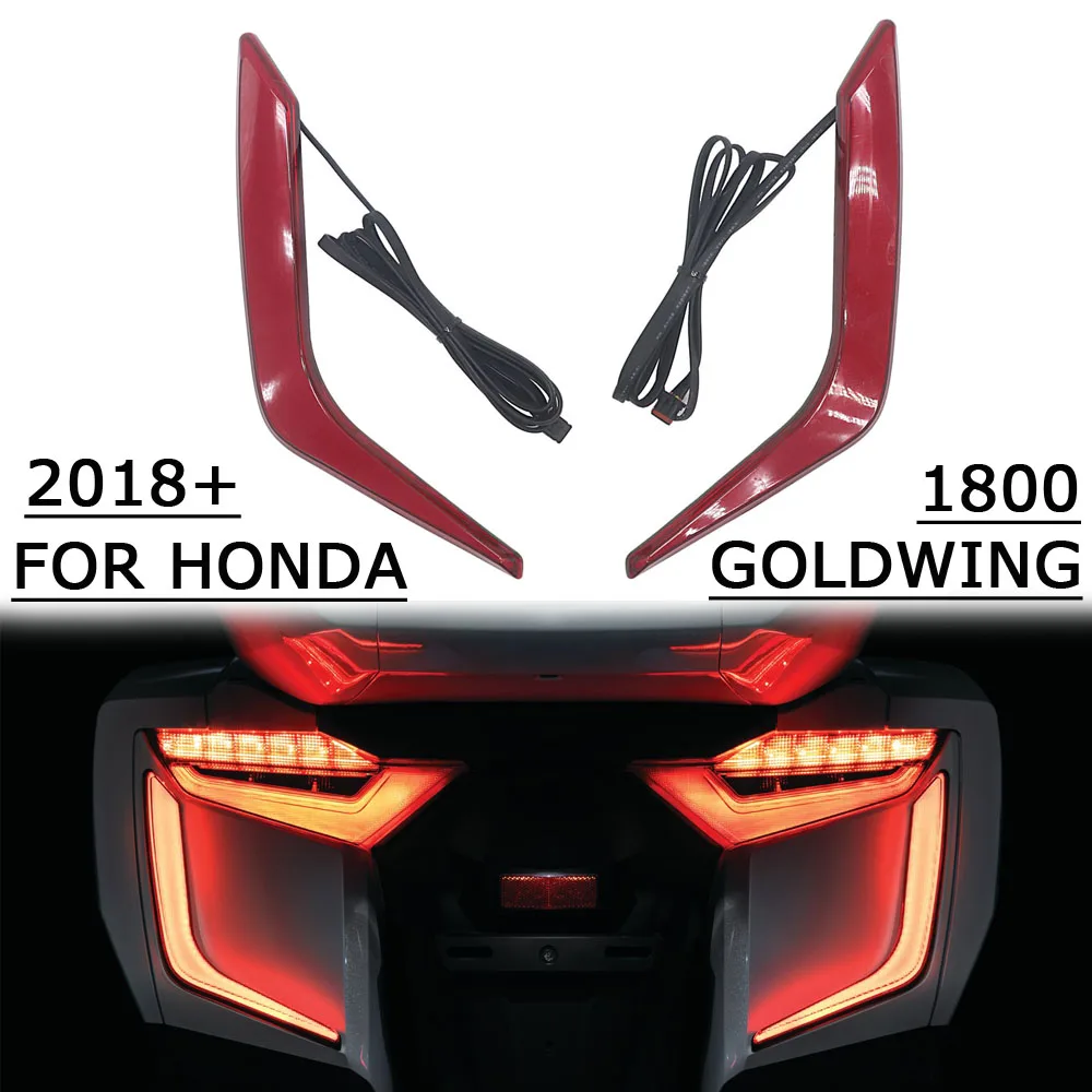 NEW LED Rear Saddlebag Accents Motorcycle Accessorie For Honda Gold Wing Tour DCT GL1800 2018 2019 2020 2021 Goldwing GL1800