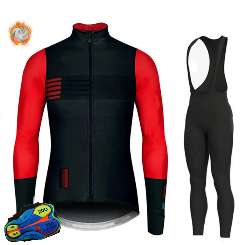 Maglia da ciclismo invernale in pile termico 2021 Set abbigliamento da ciclismo Set di abbigliamento da bici da corsa Super caldo per Mountain Bike