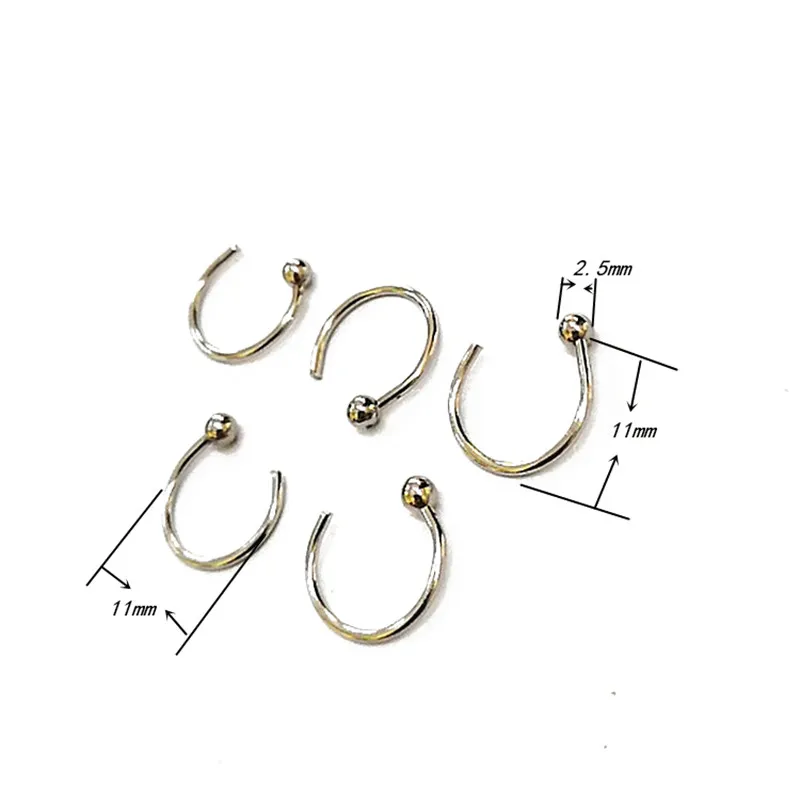 20PCS/lot Stainless Steel Earrings Findings For Earrings DIY Making Jewelry Handmade Ear Cuff  Accessories