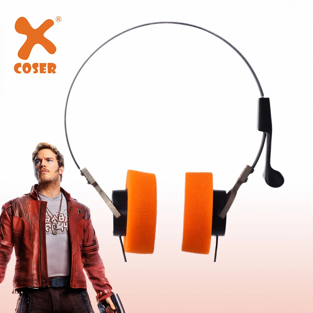 XCOSER Star Lord Headphones Earphone Cosplay Props Walkman Music Earphone Headphone Costume Accessoroes Colelction