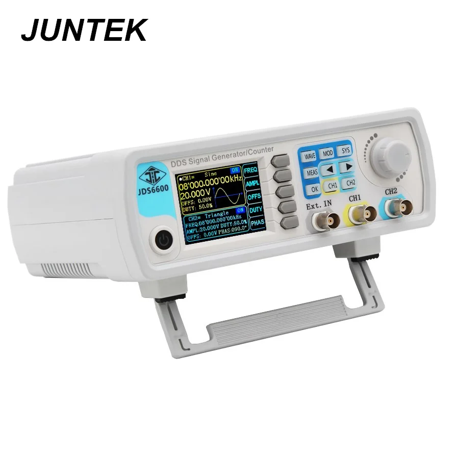 Juntek-gerador de Sinais Controle Digital Dual-channel Função Dds Medidor de Freqüência Arbitrária 30 Mhz 60mhz Jds6600