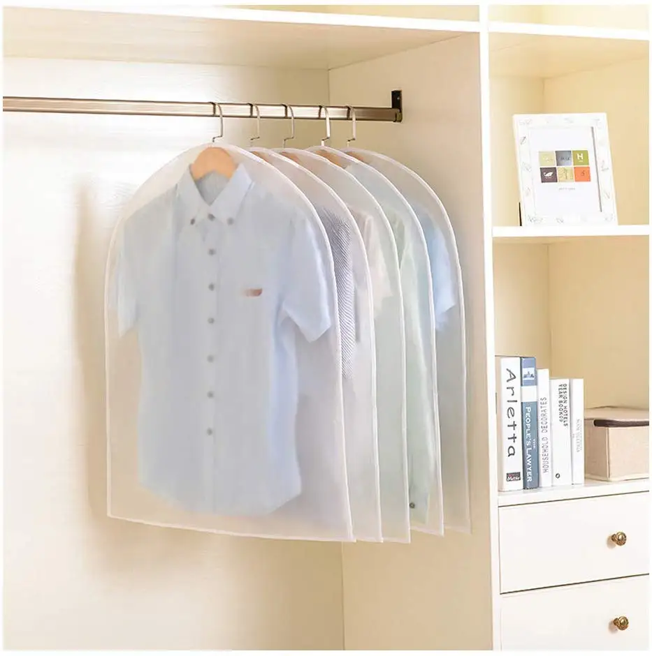 Top Clothes Hanging Garment Dress Clothes Suit Coat Dust Cover Home Storage Bag Pouch Case Organizer Wardrobe Hanging Clothing