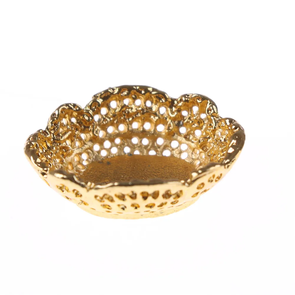 Minibandeja de Metal para decoración de casa de muñecas, muebles de simulación, placa, accesorios en miniatura, 1/12