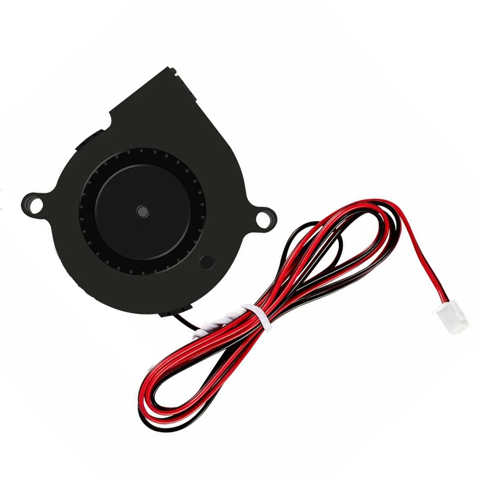 PCS 4 Blower Cooling Fan Hotend Extruder 3D Printer 5015 Brushes DC 50x50x15mm 12V/24V Cooling Fan 2 Pin Terminal