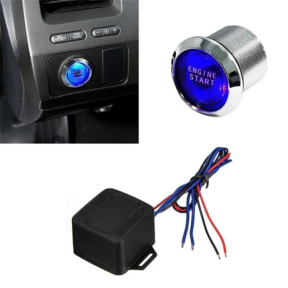 Car Engine Push Start Button RFID Engine Lock Ignition Keyless Entry System Go Push Button Engine Start Stop Immobilizer авто