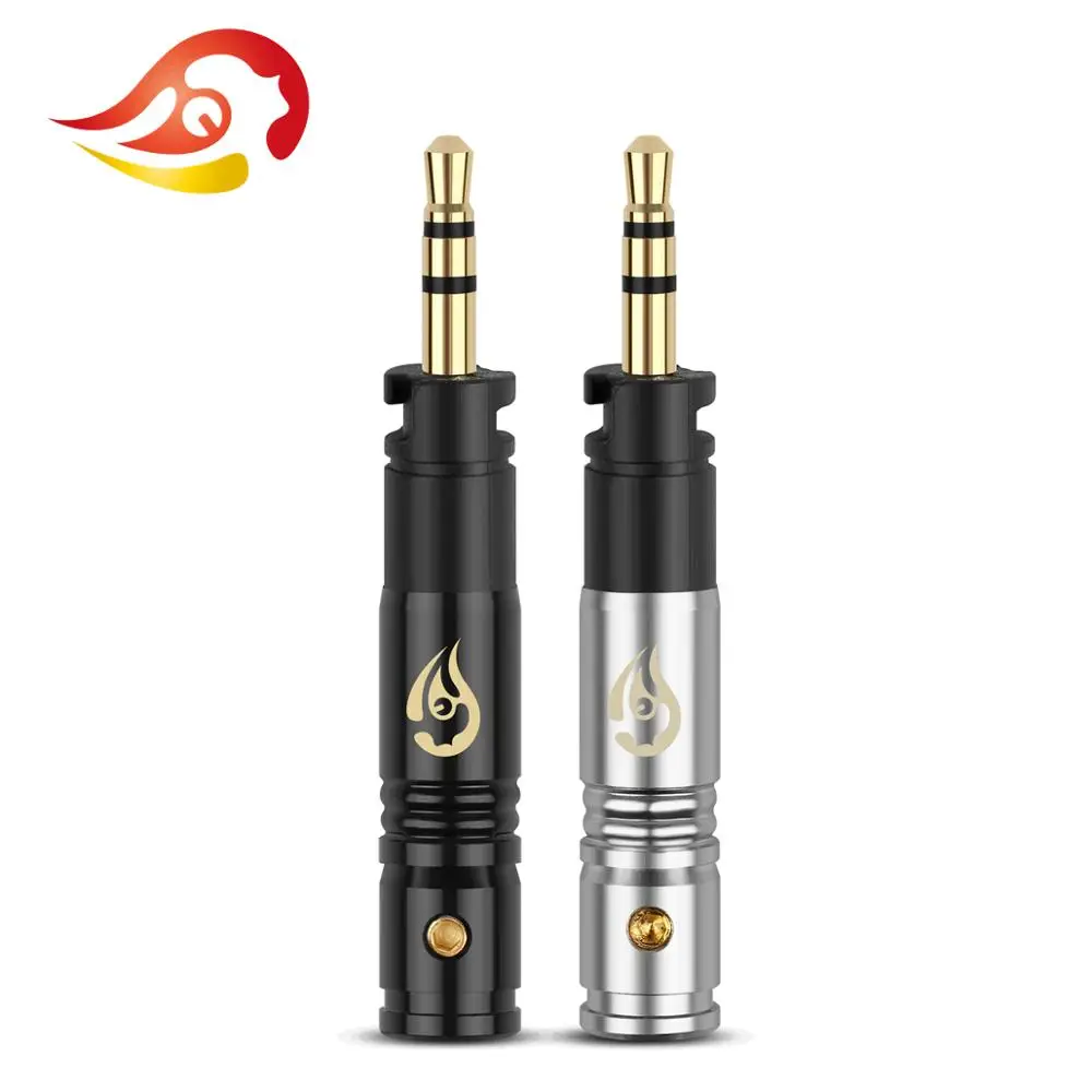 QYFANG 2.5mm 3 Pole Stereo Audio Jack Earphone Plug Metal Adapter Wire Connector For Precision Bass-driven Momentum HiFi Headset