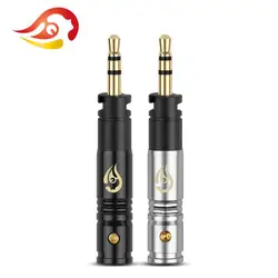 QYFANG 2.5mm 3 Pole Stereo Audio Jack Earphone Plug Metal Adapter Wire Connector For Precision Bass-driven Momentum HiFi Headset