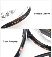 Original Head Tennis Racket Black Professional Tennis Racquet Carbon Tenis Padel With Bag Overgrip Dampener Raquete De Tenis 414 4