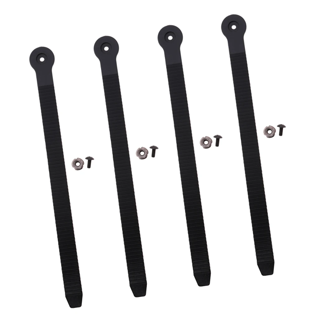 4 Pieces Replacement Ice Inline Roller Skate Shoes Strap Buckle with Screw Nut for Skating Shoes Boots Repair Rebuilding Tools image 3