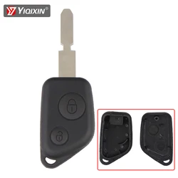 Yiqixin 2 botão de entrada remota chave fob caso escudo do carro para peugeot 106 205 206 306 307 405 406 para citroen elysee saxo picasso