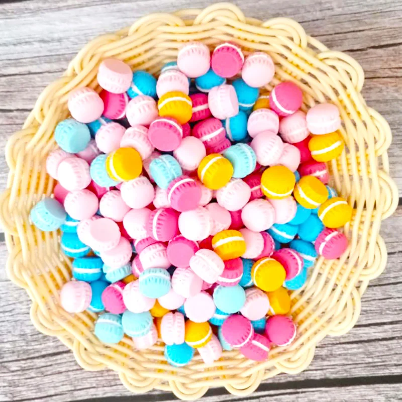 Concha móvel de mini doce sobremesa simulação biscoito 5 peças, diy material decoração adereços comida