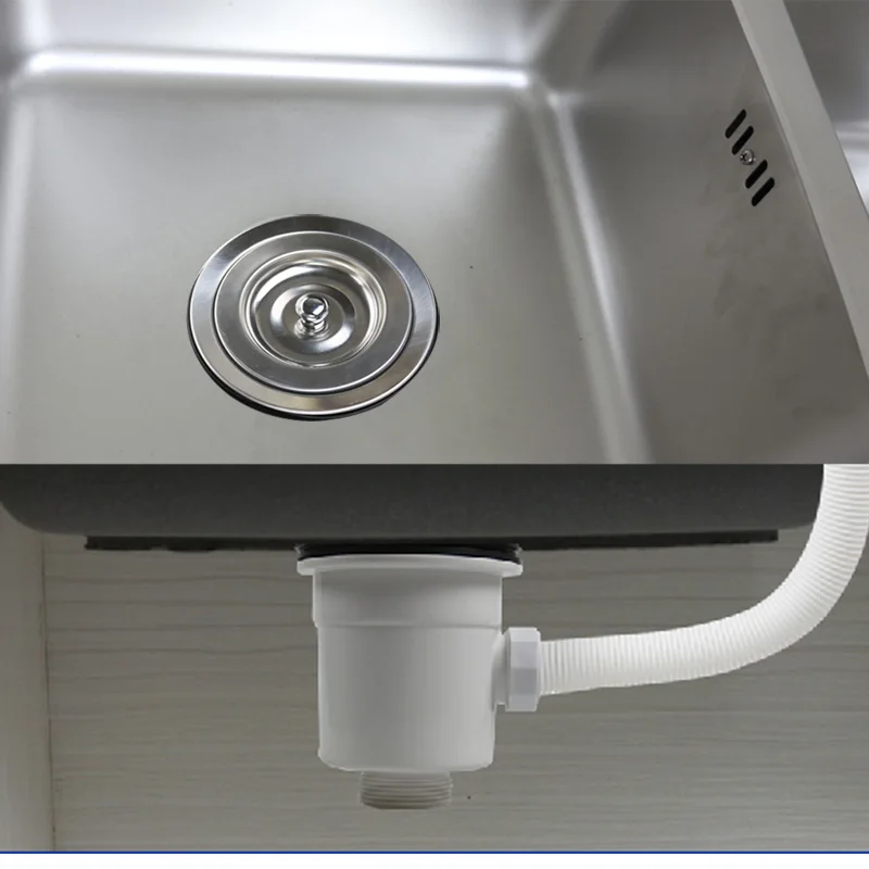 Talea Drain Kitchen Plastic Steel Double-Layer Sewer With Overflow 110MM Sink Accessories Inner Tank Filtration XK271