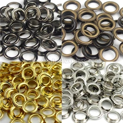 100sets 12mm Brass Eyelet with Washer 1000# Leather Craft Repair Grommet Round Eye Rings For Shoes Bag Clothing Leather Belt Hat