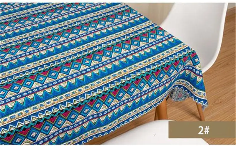 Ethnic Style Cotton Linen Fabric DIY Handmade Textile Sewing Patchwork Fabric For Bags Dress Clothes 50cmx145cm