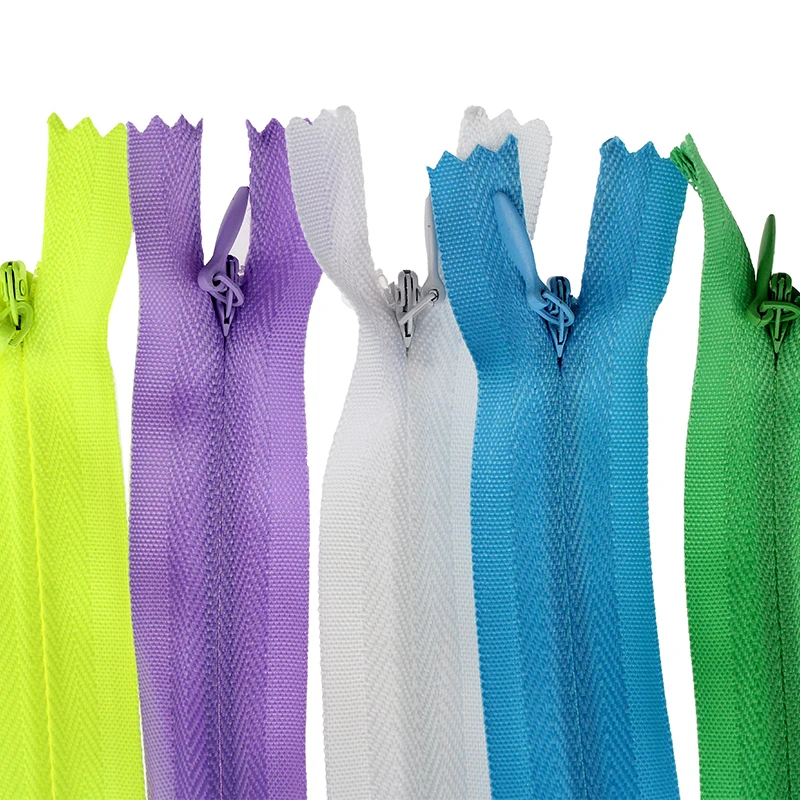 3pcs 3# 18/25/30/40/50/60/70 cm Invisible zipper DIY Nylon Coil Zipper For Sewing Clothes