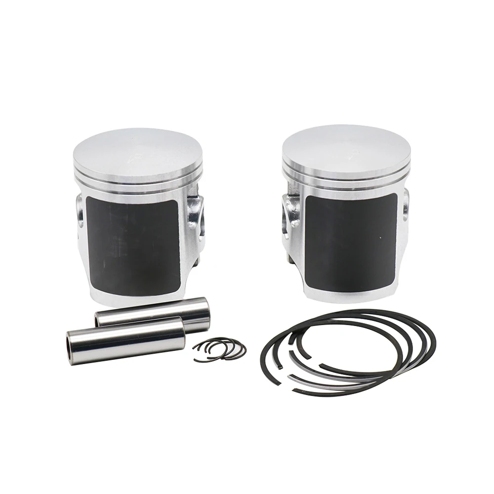 ZSDTRP RD350 Piston Kit Set Standard STD 64mm Motorcycle Cylinder Piston For YAMAHA RD350 1973 1974 1975 Cafe Racer Racing