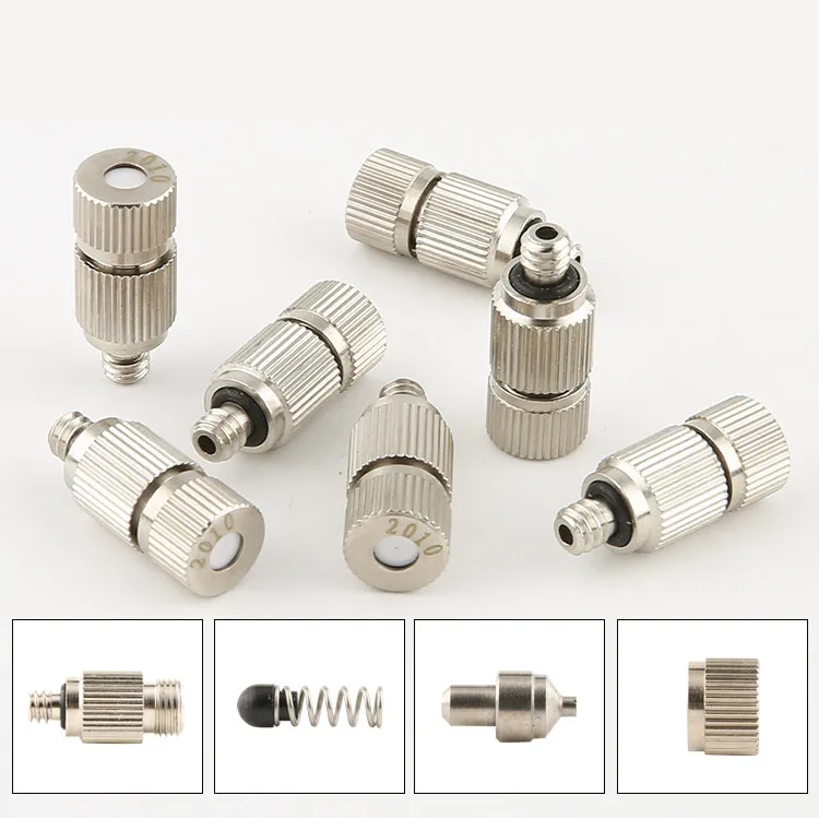 

Total 20pcs Threaded Brass Fog Mist Nozzle Misting Fogging Spray Sprinkler Head Mist Water Sprayer