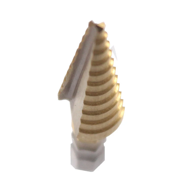 Basic hex handle cobalt step drill bit stainless steel metal hole drill double blade pagoda drill 3-13 bag box