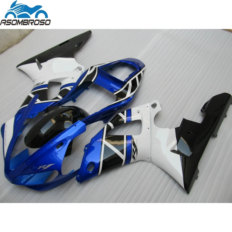 

Street Sports Motorcycle Bodywork fairings for YAMAHA R1 fairing kit 2000 2001 blue white black fairing set YZFR1 00 01 HJ36
