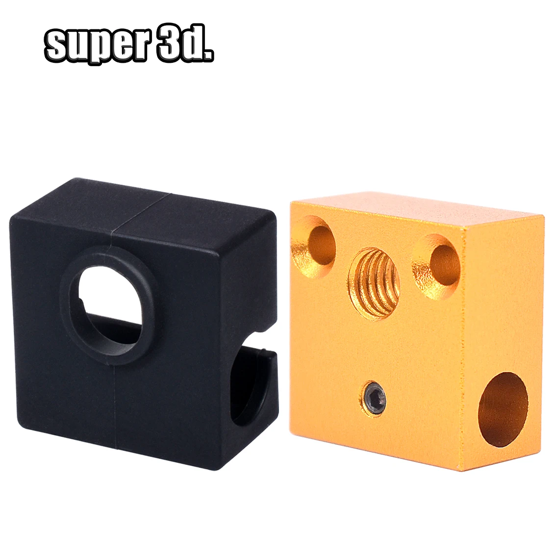 

Части 3d принтера CR10 нагреватель Блок алюминиевый MK8 силиконовые носки для CR10S PRO Hotend Ender 3/3S j-головки экструдер нагревательный блок