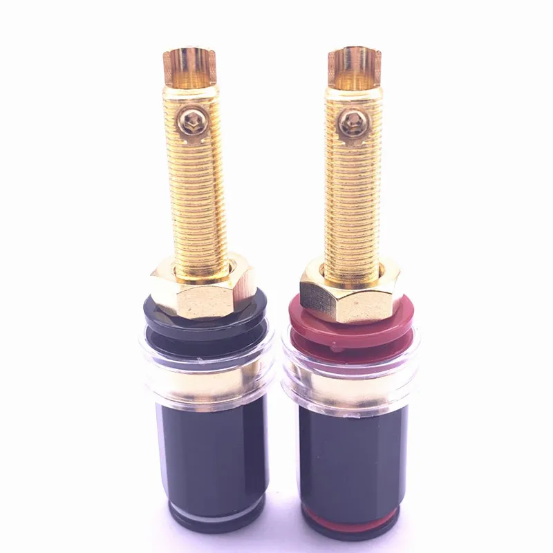 1 قطعة عالية الجودة النحاس الموز المقبس لحام ملزمة آخر برغي M8 محول ل مكبر صوت مكبر للصوت محطات موصل