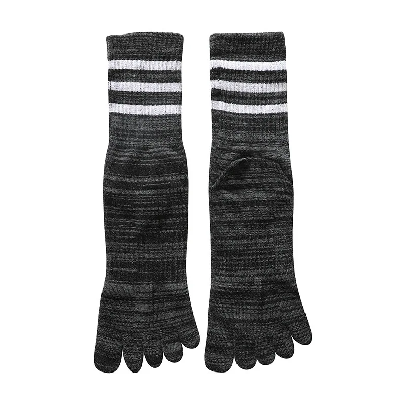 100 Cotton Mens Toe Socks SummerStriped Contrast Men Five Finger Socks Free Size Basket Calcetines Male Meias Dropship Men Soks