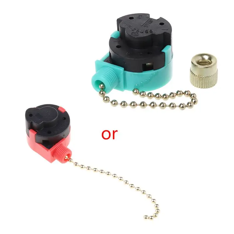 2021 New 3A/250V 6A/125V Zipper Switch 3 Speed Pull Chain Control Nickel Fan Wall Switch