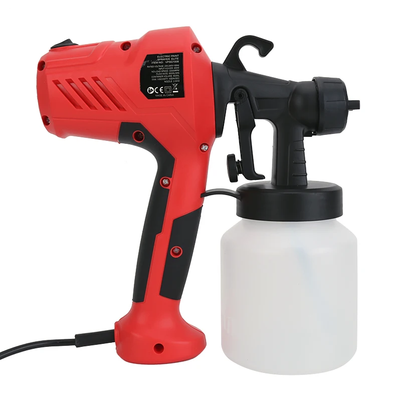 400W Electric Paint Spray Gun Household Sprayer Painting Compressor Flow Control Airbrush EU Plug Easy Spraying Power Tools