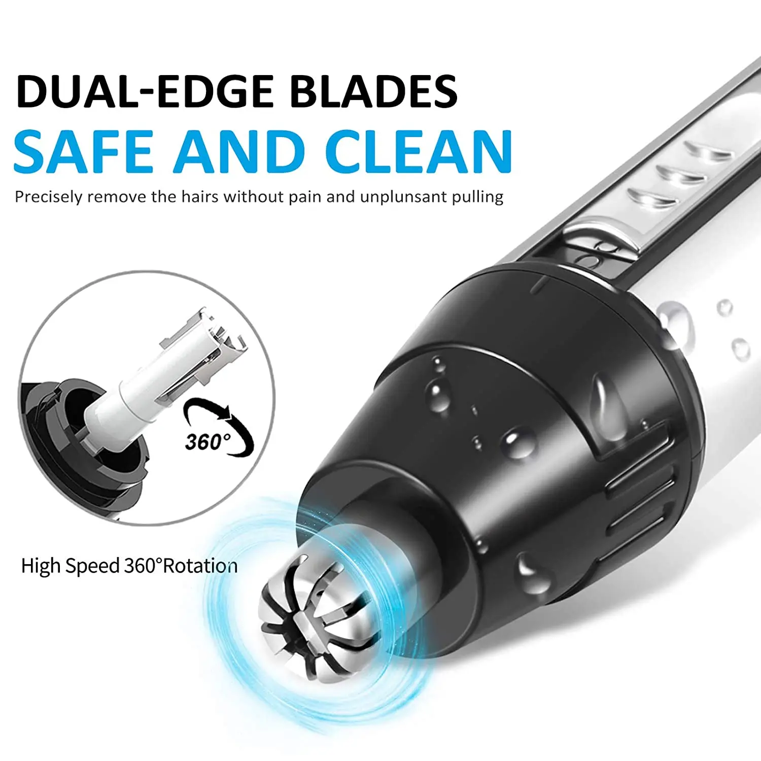 Origina 4in1จมูกหูผม Trimmer สำหรับผู้ชายผู้หญิงชุดคิ้วไฟฟ้าเครา Trimmer จมูกและหู trimmer