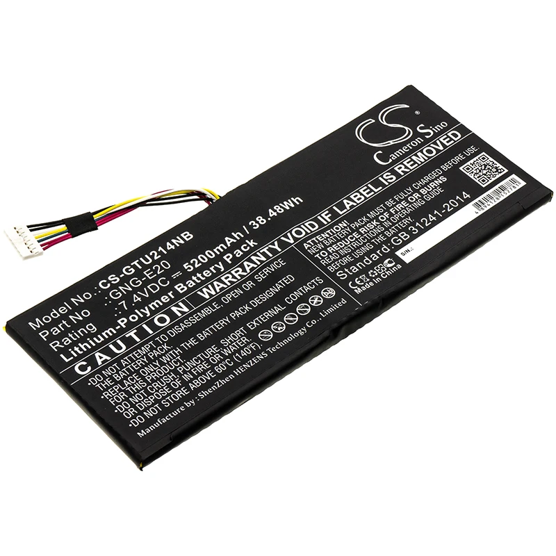 

CS 5200mAh/38.48Wh battery for Getac GA-U2142-2117U,U2142,U2142-2117U,U2142-i3-3217U,U2142-i3-3227U