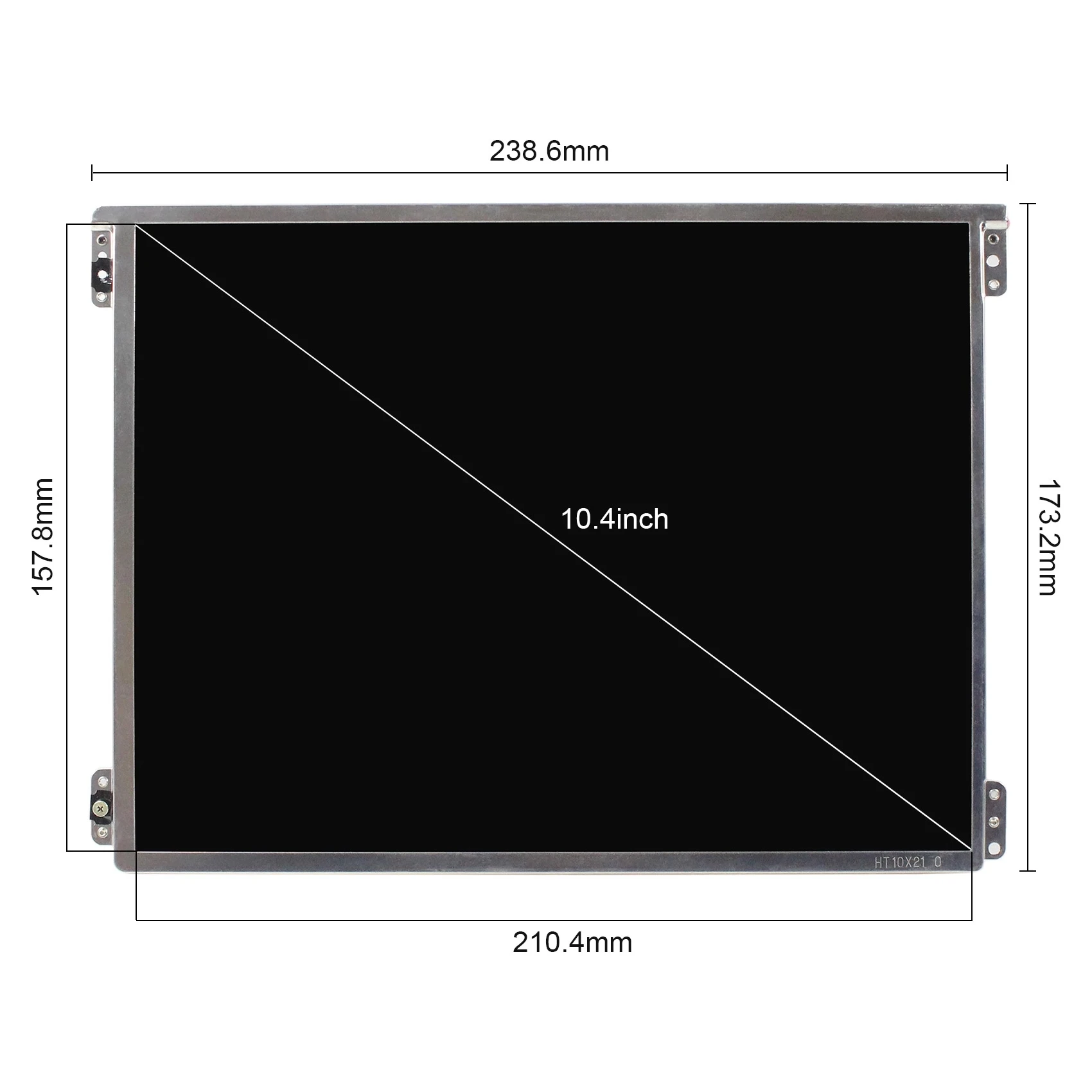 Imagem -03 - Ips Tela Lcd com Dvi e Vga Controller Board 104 1024x768 Ht10x21311 Novo