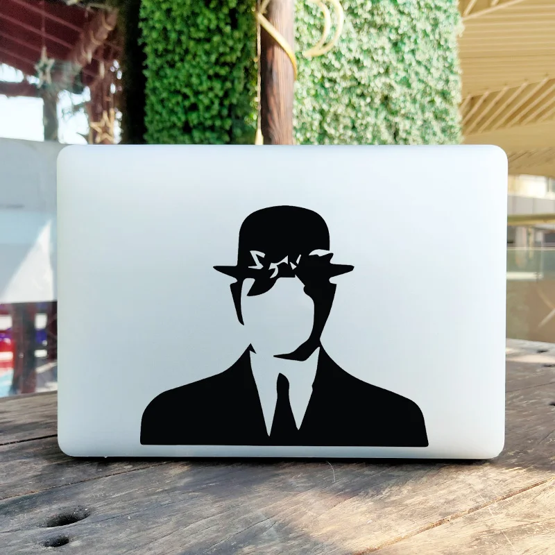 The Son of Man René Magritte Laptop Sticker for MacBook Pro 16