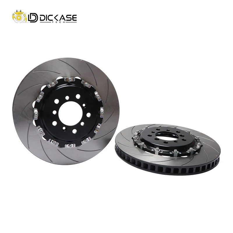 High performance DICASE curved grooves disc radial mount 380*34mm for automotive parts caliper for w463 20inch rims