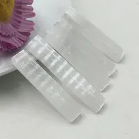 10pcs/Lot Natural Selenite Stick Raw Gypsum Crystal Mineral Healing Stone Reiki Gift Chakra Witchcraft Home Decoration Garden 4
