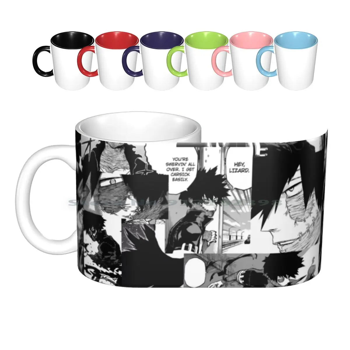 Dabi Collage Ceramic Mugs Coffee Cups Milk Tea Mug Dabi Bnha Boku No Hero Academia Mha Creative Trending Vintage Gift Bottle Cup