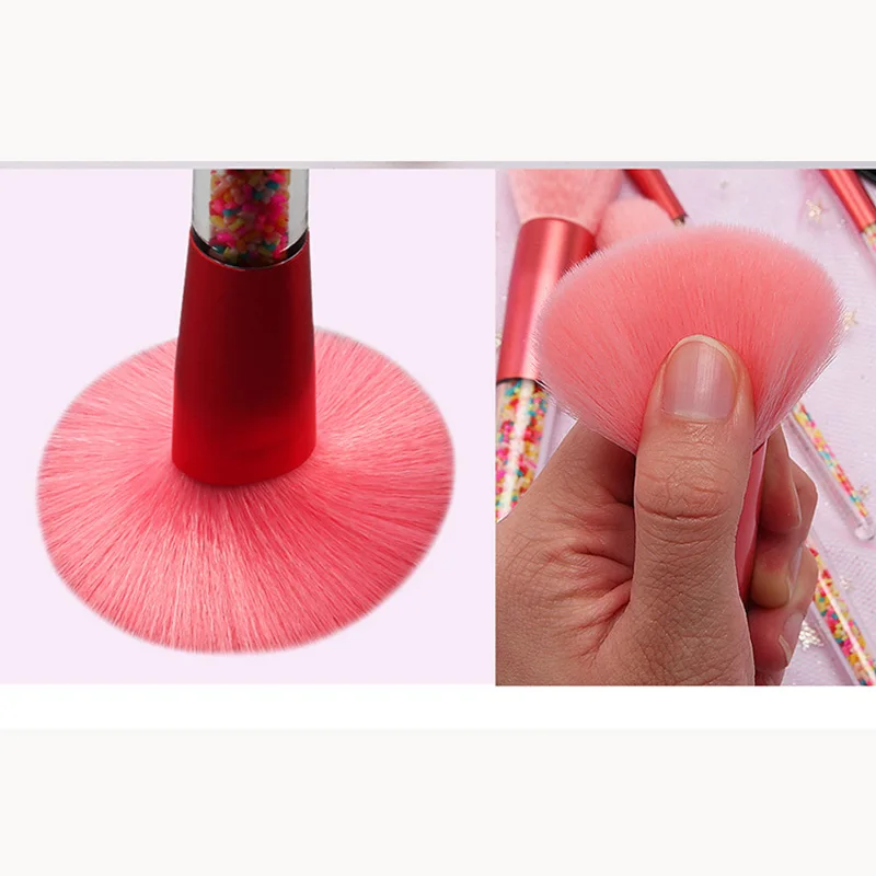 Cọ Trang Điểm Bộ Nhiều Màu Sắc Đáng Yêu Nền Phối BrushNew 5 Lollipop Kẹo Kỳ Lân Pha Lê Công Cụ Trang Điểm Maquillaje