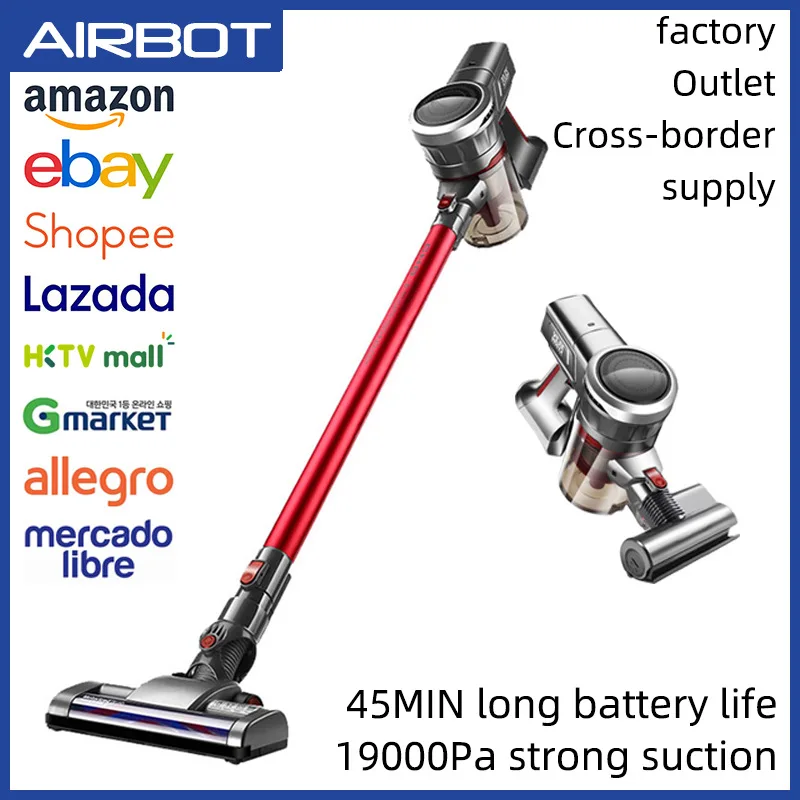 Airbot Supersonics handheld wireless vacuum cleaner with small large suction for multi-purpose charging