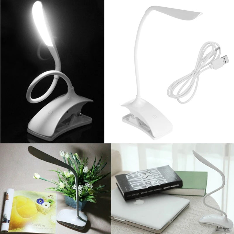 

LED Desk Lamp Foldable Dimmable Touch Table Lamp DC5V USB Powered Table Light 6000K Night Light Touch Dimming Portable Lamp